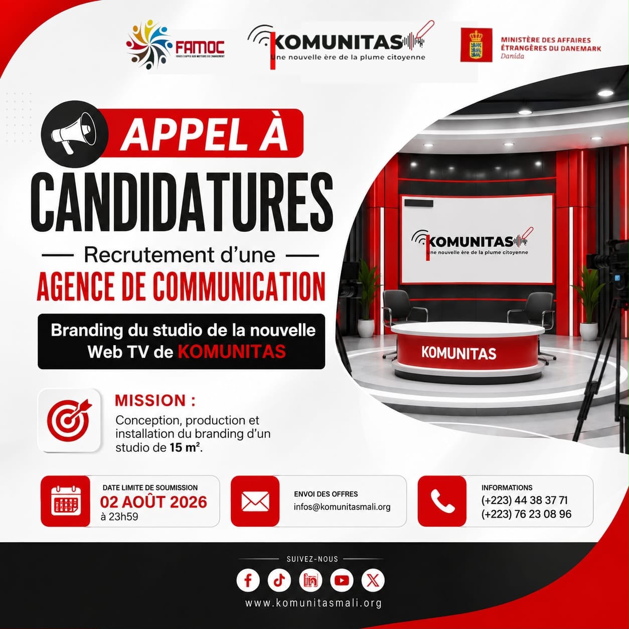 📢 APPEL À CANDIDATURES