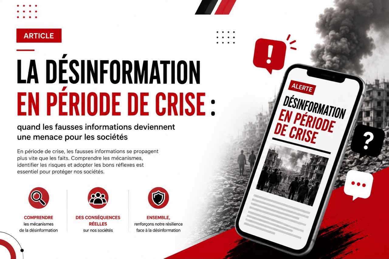 Article 12 — La désinformation en période de crise: Quand les fausses informations deviennent une menace pour les sociétés.